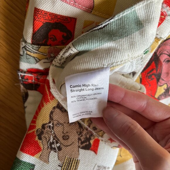 Reformation High Rise Straight Jeans - Comic Book - Picture 5 of 6